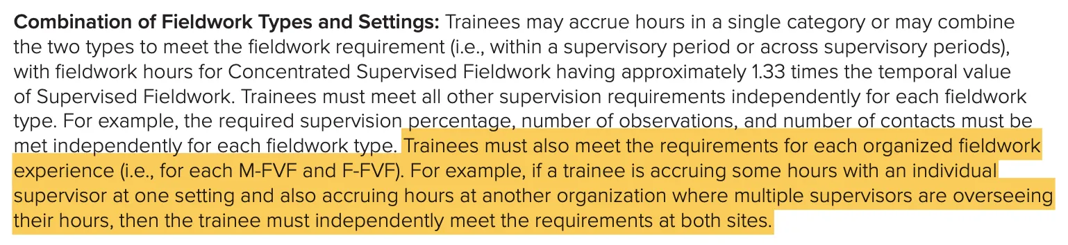 BACB's Multiple Supervisors Requirement